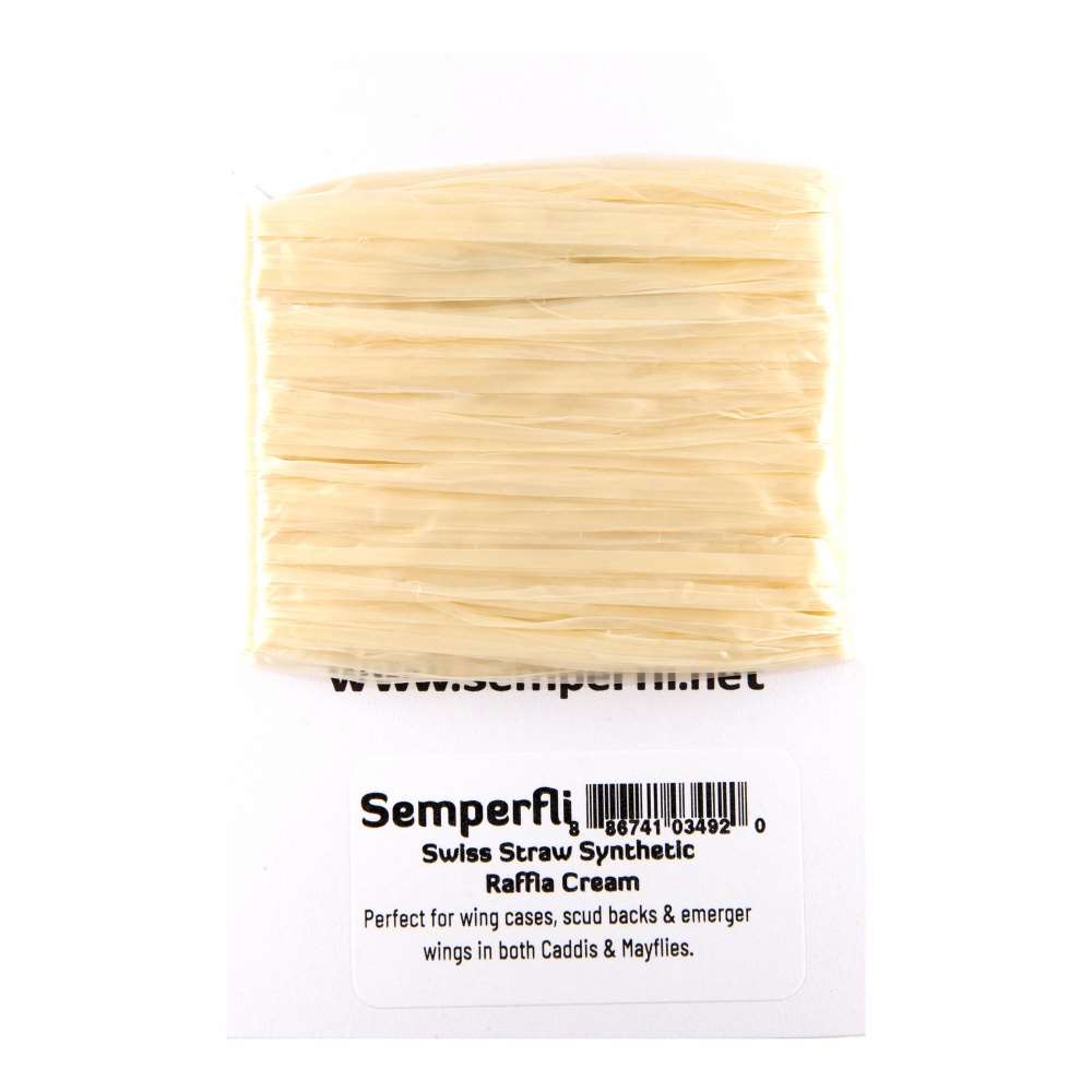 Semperfli Swiss Straw Synthetic Raffia Cream Fly Tying Materials